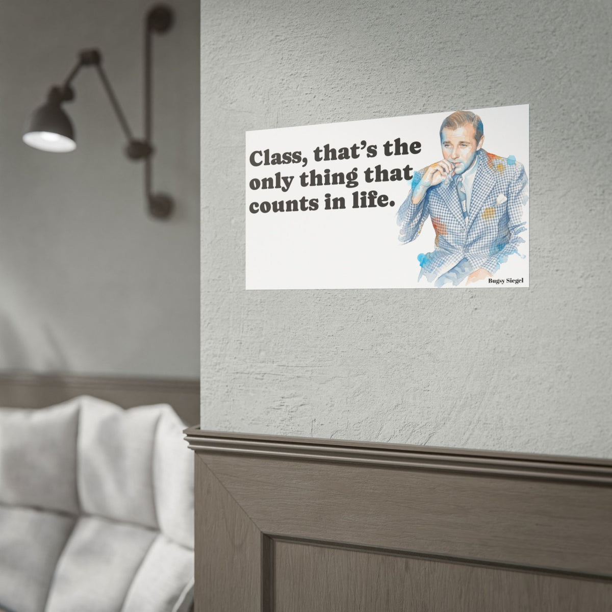 “Class Is What Counts” Retro Art Poster